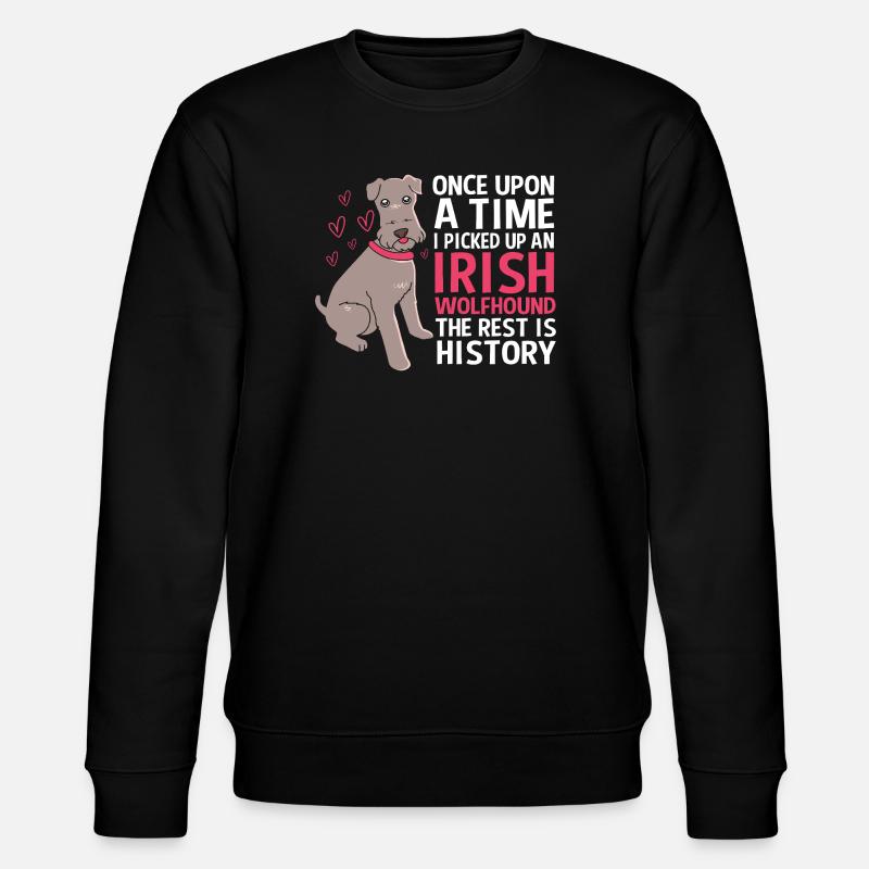 Irish wolfhound - Stanley/Stella CHANGER Unisex Organic Sweatshirt - black
