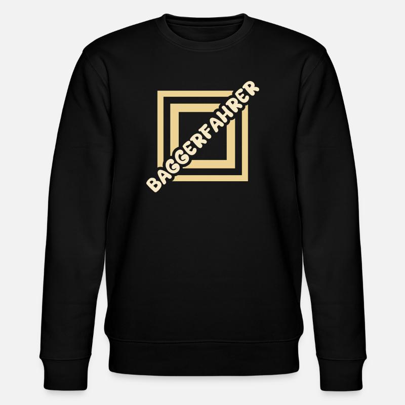 Baggerfahrer - Stanley/Stella Unisex Bio-Sweatshirt CHANGER  - Schwarz