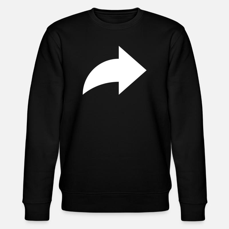 Pfeil, share - Stanley/Stella Unisex Bio-Sweatshirt CHANGER - Schwarz