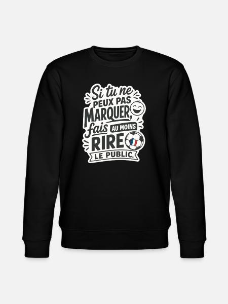 Humour du Foot - Stanley/Stella Unisex Bio-Sweatshirt CHANGER  - Schwarz