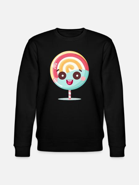 Cute lollipop charm motif - Stanley/Stella CHANGER Unisex Organic Sweatshirt - black