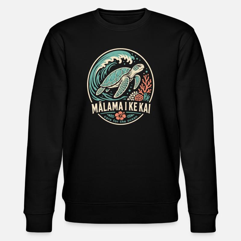 Malama I Ke Kai - Stanley/Stella Unisex Bio-Sweatshirt CHANGER  - Schwarz