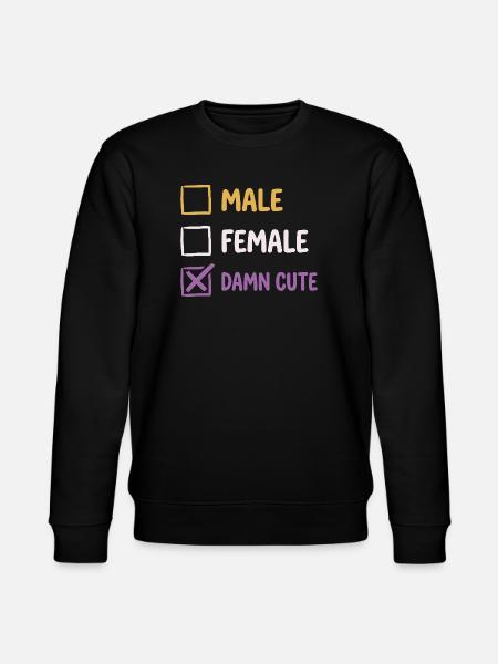 Pride Month LGBTQ - Non Binary, Gender-fluid - Stanley/Stella CHANGER Unisex Organic Sweatshirt - black