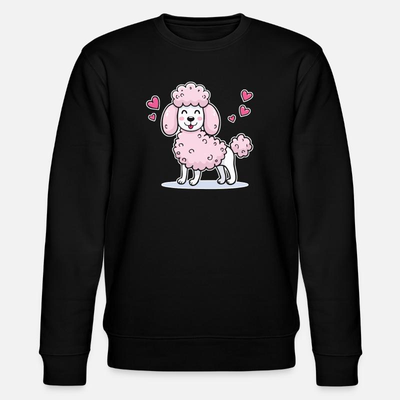 Rosa Pudel (Comic) - Stanley/Stella Unisex Bio-Sweatshirt CHANGER - Schwarz