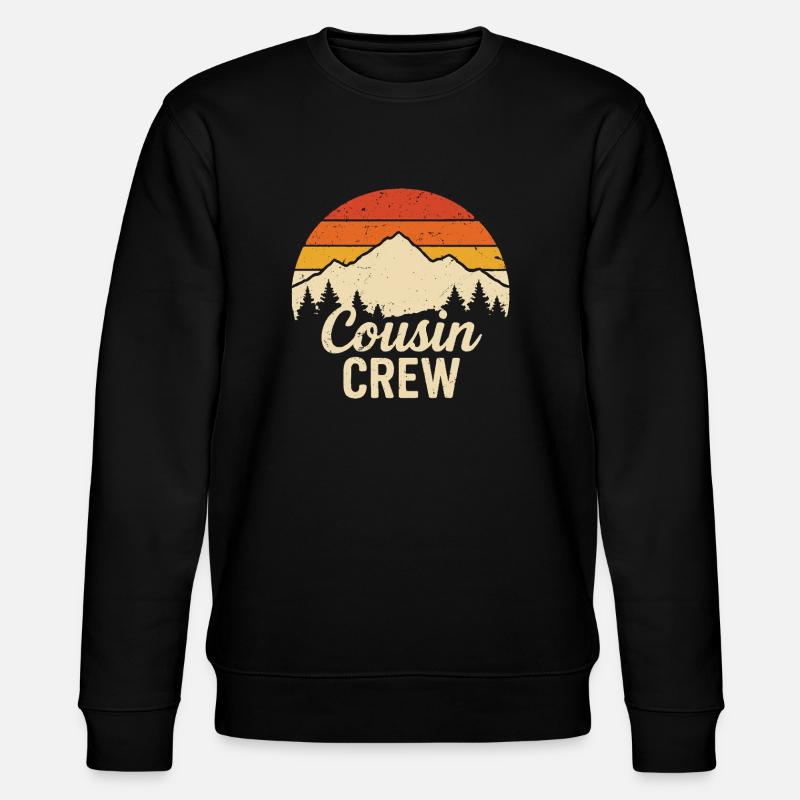 cousin crew - Stanley/Stella Unisex Bio-Sweatshirt CHANGER - Schwarz