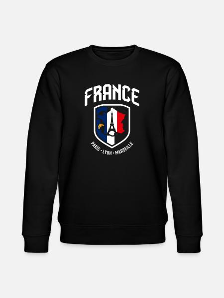 Blason France Paris Lyon Marseille - Sweat bio CHANGER Stanley/Stella Unisexe - noir