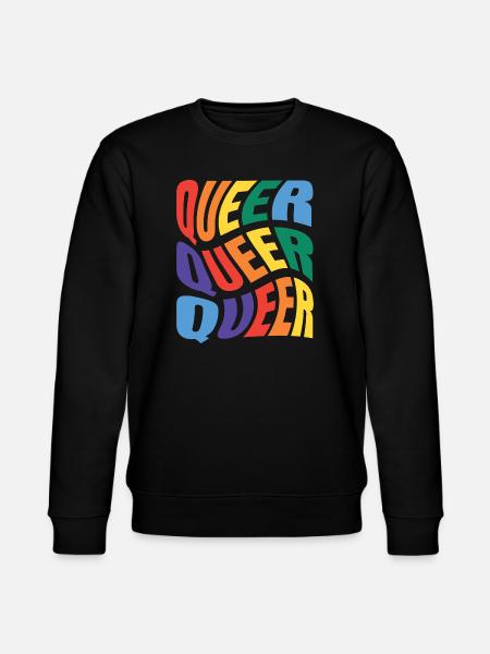 -2026-_LGBTQ_Queer_Queer_Queer_3 - Stanley/Stella CHANGER Unisex Organic Sweatshirt - black