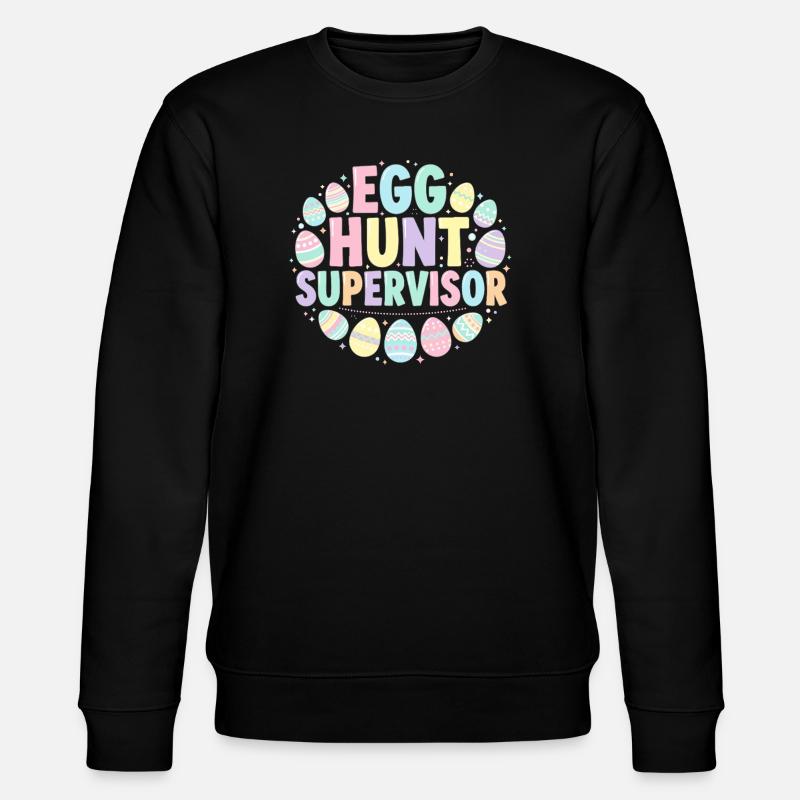 Easter Egg Overseer - Stanley/Stella CHANGER Unisex Organic Sweatshirt - black
