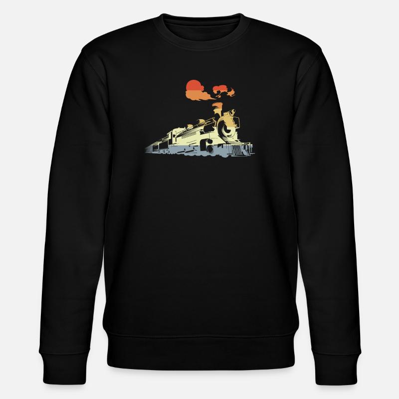 Oldtimer Dampfzug - Stanley/Stella Unisex Bio-Sweatshirt CHANGER - Schwarz