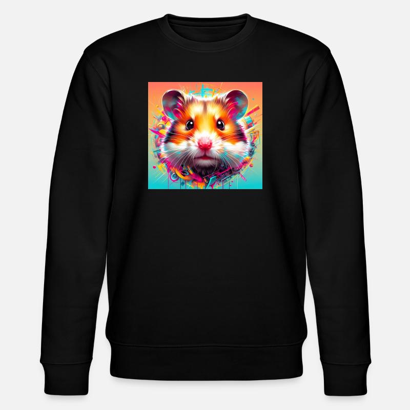 Hamster - Stanley/Stella Unisex Bio-Sweatshirt CHANGER - Schwarz