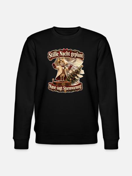 Nase sagt Sturmwarnung - Stanley/Stella Unisex Bio-Sweatshirt CHANGER - Schwarz