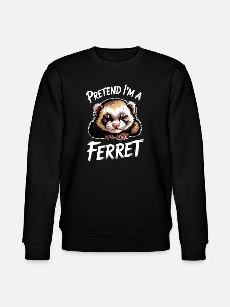 Frettchen Sprüche Lustiges Frettchen Geschenk - Stanley/Stella Unisex Bio-Sweatshirt CHANGER - Schwarz