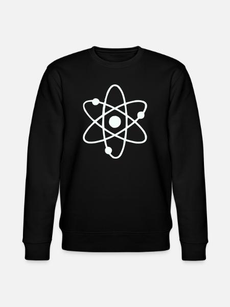 Atom Model Line Art - Stanley/Stella CHANGER Unisex Organic Sweatshirt - black
