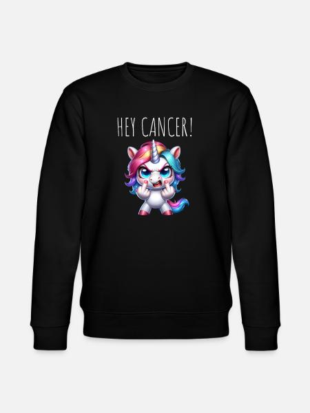 Hey Krebs-Einhorn - Stanley/Stella Unisex Bio-Sweatshirt CHANGER - Schwarz