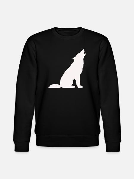 wolf- - Stanley/Stella Unisex Bio-Sweatshirt CHANGER  - Schwarz