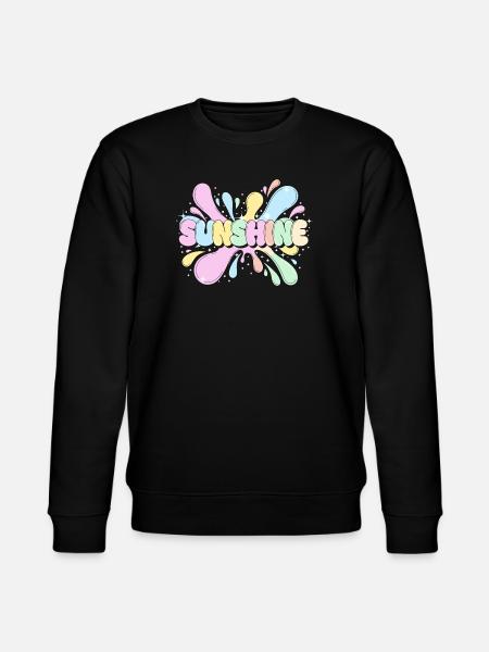 Sunshine Splash - Stanley/Stella CHANGER Unisex Organic Sweatshirt - black