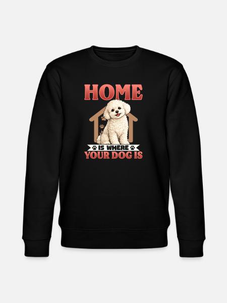 Bichon Frise Dog Breed - Stanley/Stella CHANGER Unisex Organic Sweatshirt - black