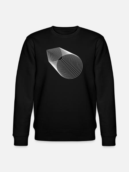 Geometric line spiral - Stanley/Stella CHANGER Unisex Organic Sweatshirt - black