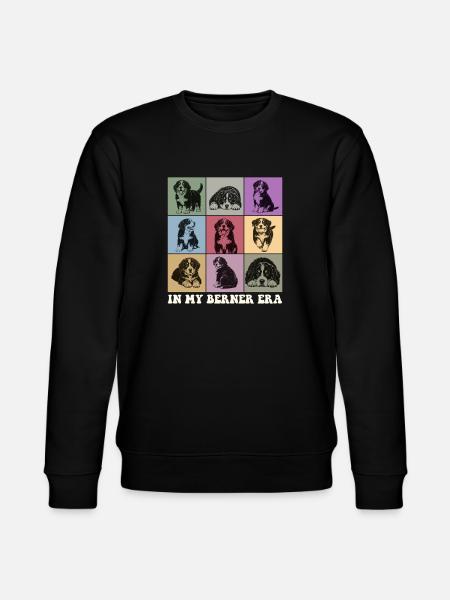 In meiner Berner-Ära Berner Sennenhund-Mutter - Stanley/Stella Unisex Bio-Sweatshirt CHANGER  - Schwarz