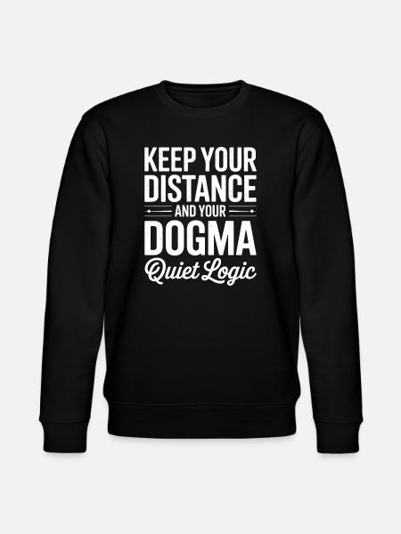 Halte Abstand Dogma Stille Logik - Stanley/Stella Unisex Bio-Sweatshirt CHANGER - Schwarz