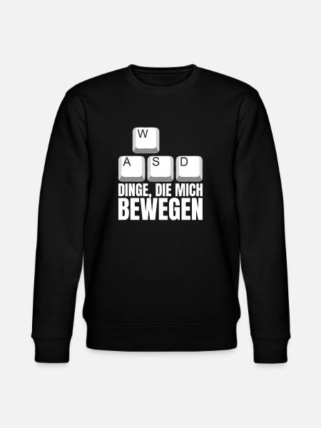 WASD Dinge Die Mich Bewegen - Stanley/Stella Unisex Bio-Sweatshirt CHANGER  - Schwarz