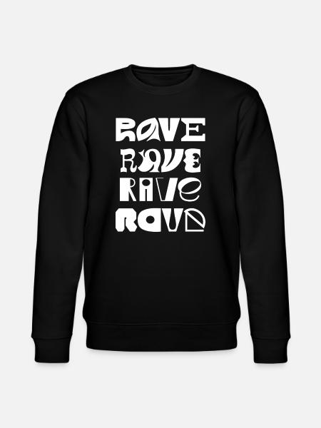 Typographie Rave - Sweat bio CHANGER Stanley/Stella Unisexe - noir