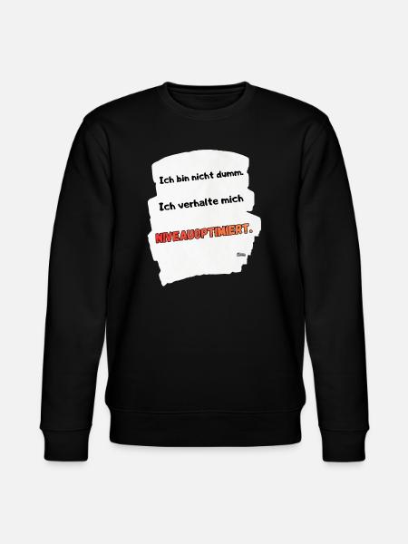 NIVEOPTIMIERT Spruchmotiv - Stanley/Stella Unisex Bio-Sweatshirt CHANGER - Schwarz