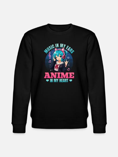 Anime et musique Chibi - Sweat bio CHANGER Stanley/Stella Unisexe - noir