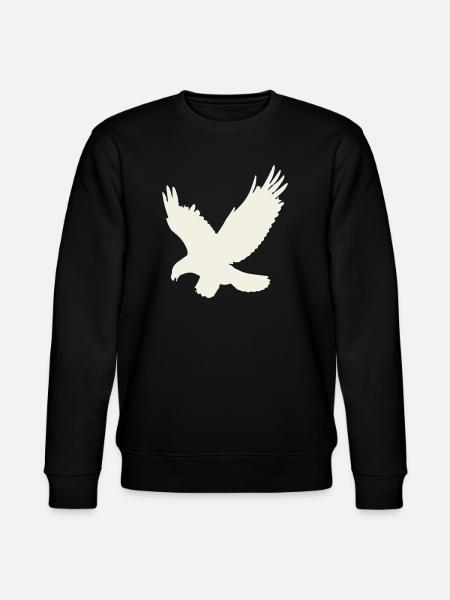 Silhouette d’aigle en vol - Sweat bio CHANGER Stanley/Stella Unisexe - noir
