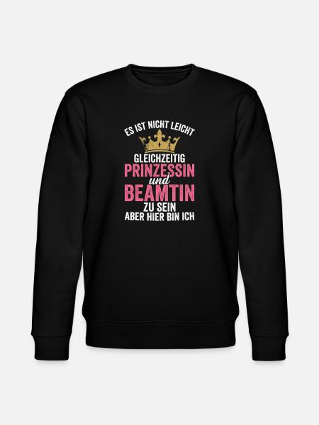 Prinzessin und Beamtin zugleich - Stanley/Stella Unisex Bio-Sweatshirt CHANGER - Schwarz