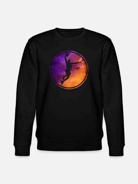 COOL BASKETBALLER BUNT BASKETBALL - Stanley/Stella Unisex Bio-Sweatshirt CHANGER - Schwarz