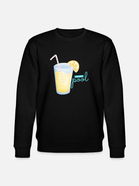 At the Pool – Drink & Relax - Stanley/Stella CHANGER Unisex Organic Sweatshirt - black