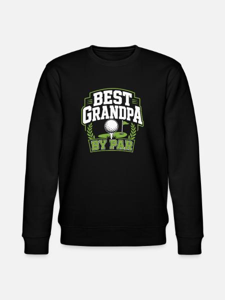 Bester Opa nach Par-Golf-Zitat - Stanley/Stella Unisex Bio-Sweatshirt CHANGER - Schwarz
