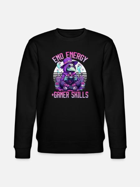 Pastel Goth Soft Goth Gaming Gamer - Stanley/Stella CHANGER Unisex Organic Sweatshirt - black