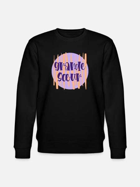 Große Schwester Frankreich - Stanley/Stella Unisex Bio-Sweatshirt CHANGER - Schwarz