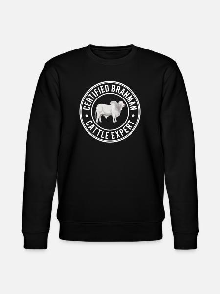 Brahman Experte Rinder Kühe Geschenk - Stanley/Stella Unisex Bio-Sweatshirt CHANGER  - Schwarz