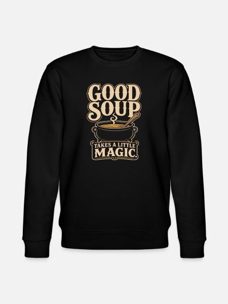 Küchenhexe Suppe Hexe Gemütliche Hexe Geschenk - Stanley/Stella Unisex Bio-Sweatshirt CHANGER - Schwarz