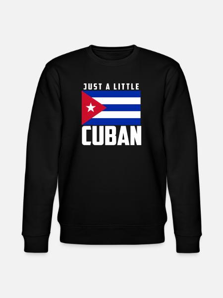 Gewoon een beetje Cubaanse Cubaanse vlag Cubaanse trots - Stanley/Stella Uniseks bio-sweatshirt CHANGER  - zwart
