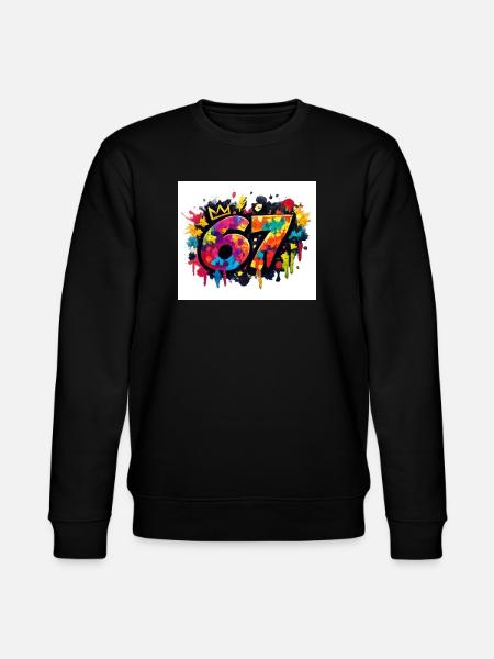 Königliche 67 Farbexplosion - Stanley/Stella Unisex Bio-Sweatshirt CHANGER  - Schwarz