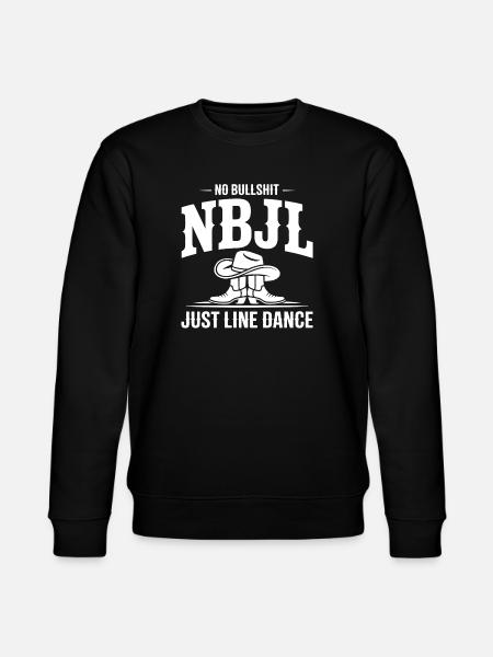 NBJL – No Bullshit Just Line Dance - Stanley/Stella CHANGER Unisex Organic Sweatshirt - black