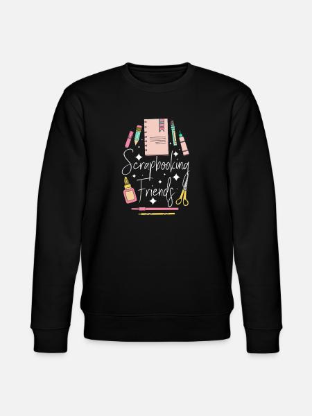 Scrapbooking Girlfriends - Stanley/Stella CHANGER Unisex Organic Sweatshirt - black