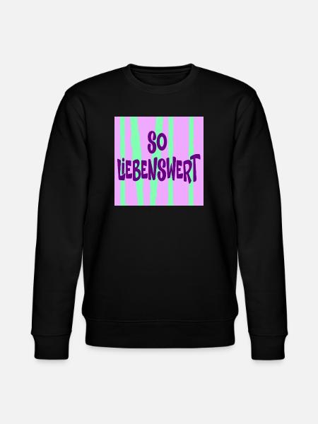 Freundin Liebenswert - Stanley/Stella Unisex Bio-Sweatshirt CHANGER  - Schwarz