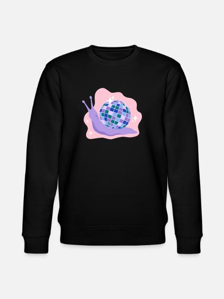 Discokugel-Schnecke - Stanley/Stella Unisex Bio-Sweatshirt CHANGER - Schwarz