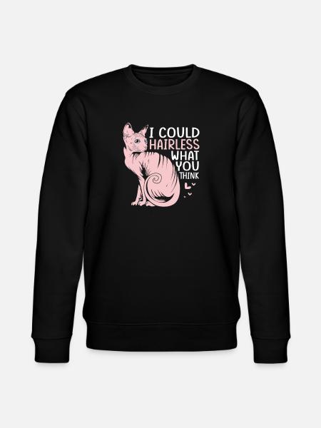 Sphynx - Stanley/Stella Unisex Bio-Sweatshirt CHANGER - Schwarz
