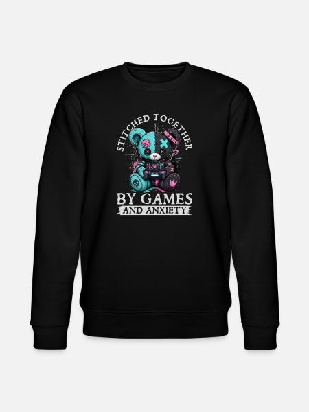 Pastel Goth Soft Goth Gaming Gamer - Stanley/Stella CHANGER Unisex Organic Sweatshirt - black