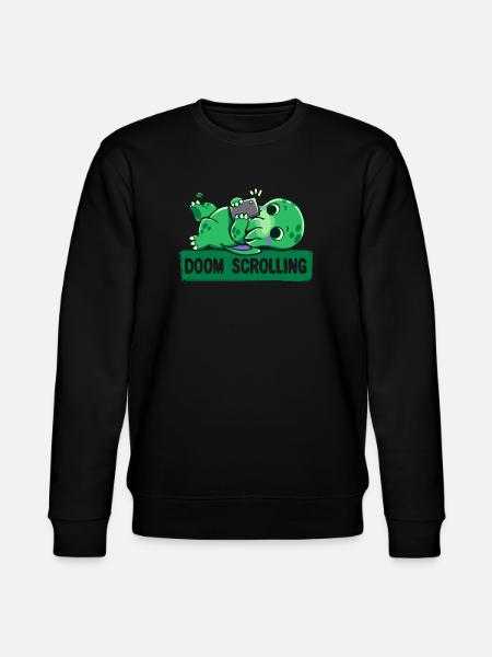 Doom Scrolling - Stanley/Stella CHANGER Unisex Organic Sweatshirt - black