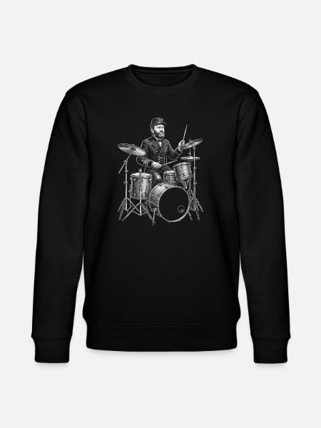 Ulysses S Grant plays drums - Stanley/Stella CHANGER Unisex Organic Sweatshirt - black