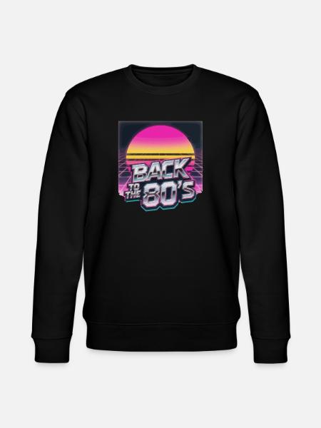 Rückkehr der 80er NeonSonne - Stanley/Stella Unisex Bio-Sweatshirt CHANGER - Schwarz