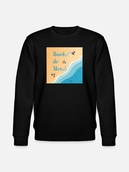 Plage pastel et vagues azur - Sweat bio CHANGER Stanley/Stella Unisexe - noir