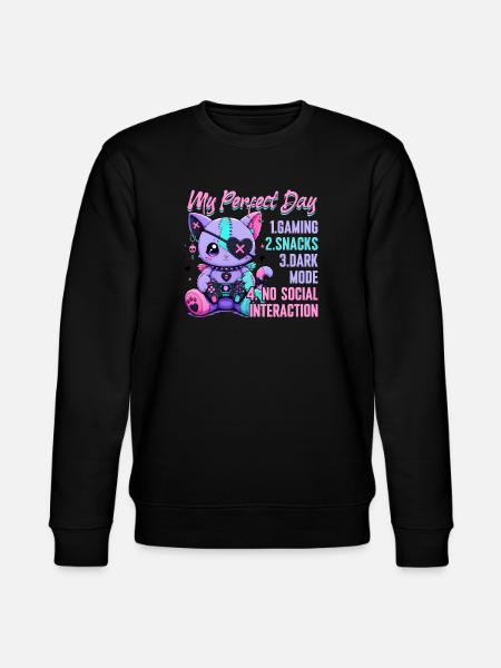 Pastel Goth Soft Goth Gaming Gamer - Stanley/Stella CHANGER Unisex Organic Sweatshirt - black